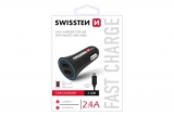 Swissten CL Adapter 2,4A power 2x USB+kabel micro USB