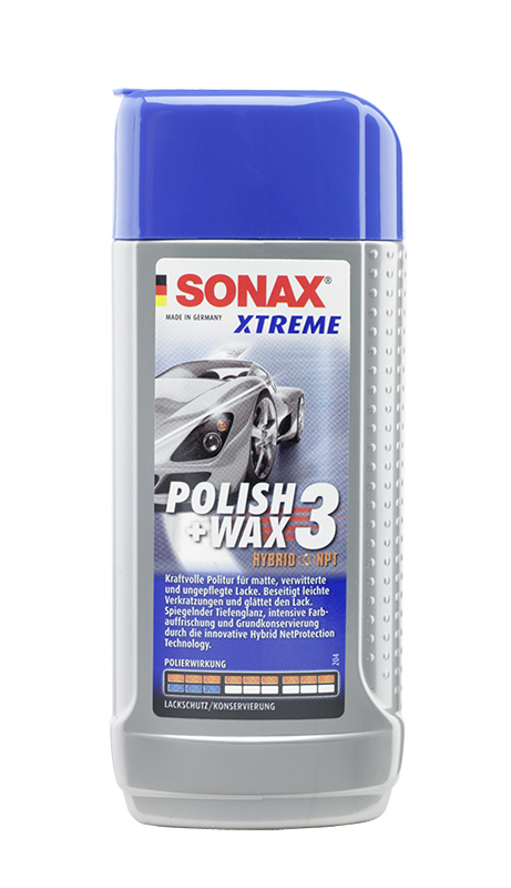 SONAX XTR Leštidlo s voskom WAX3 250 ml